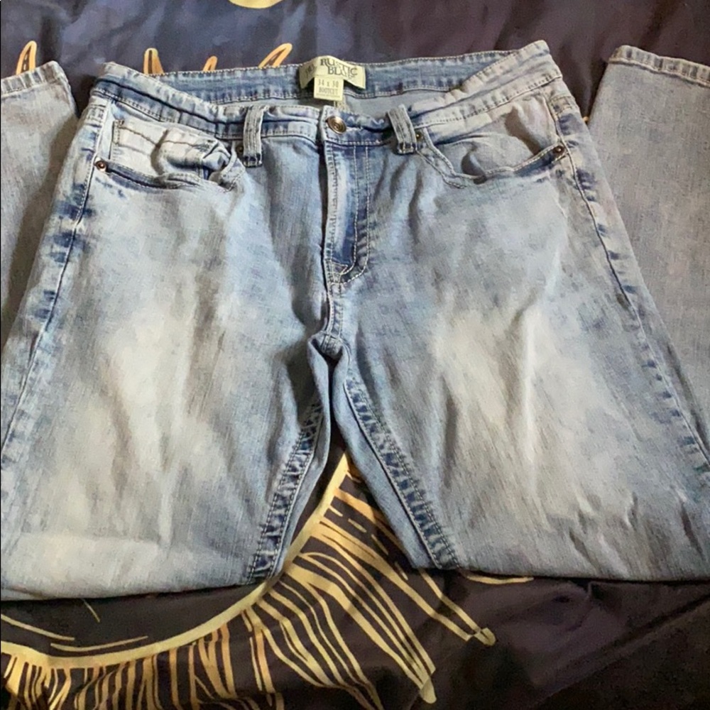 rustic blue jeans